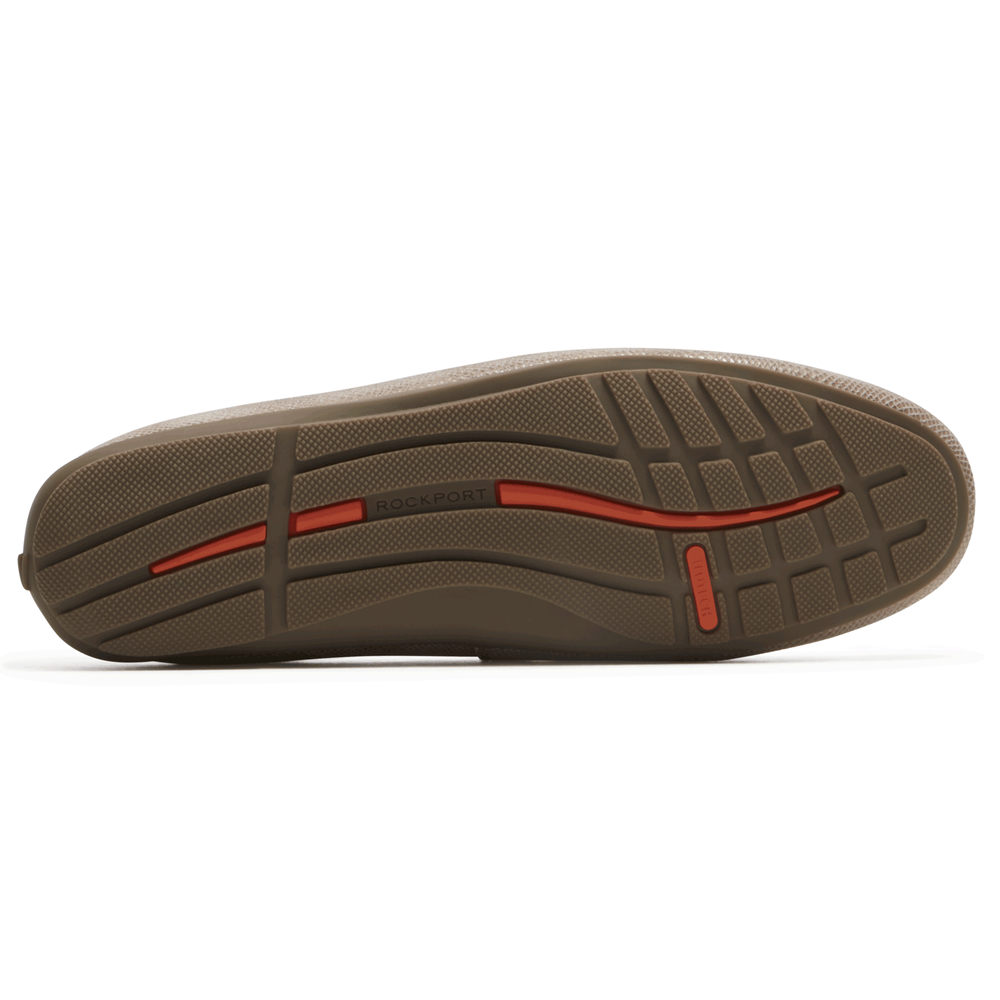 Rockport Balettskor Dam Beige - Total Motion Driving Moc - VBOMN0671